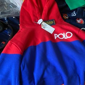 Polo hoodie never worn with tag still on it